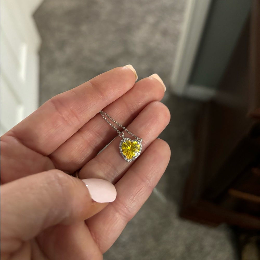 Park Lane Yellow Heart Necklace